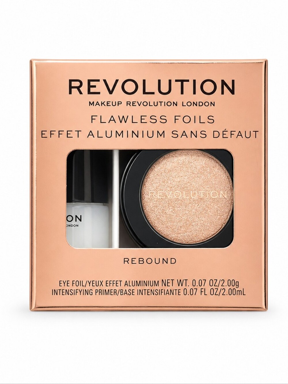 🆕️Makeup Revolution Flawless Foils Eye Foil & Primer - Rebound Champagne Glow